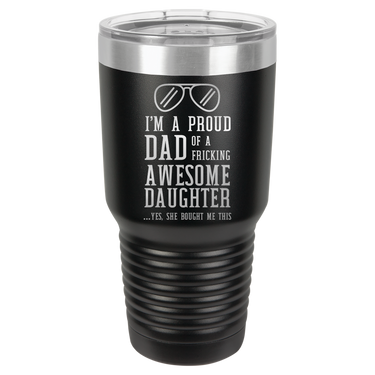 I'm a Proud Dad 30oz Ringneck Tumbler